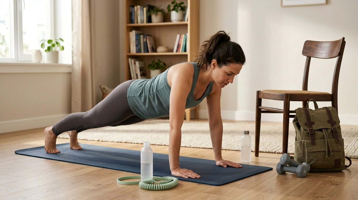 4-Week At-Home Workout Plan: Minimal Gear + Stretches