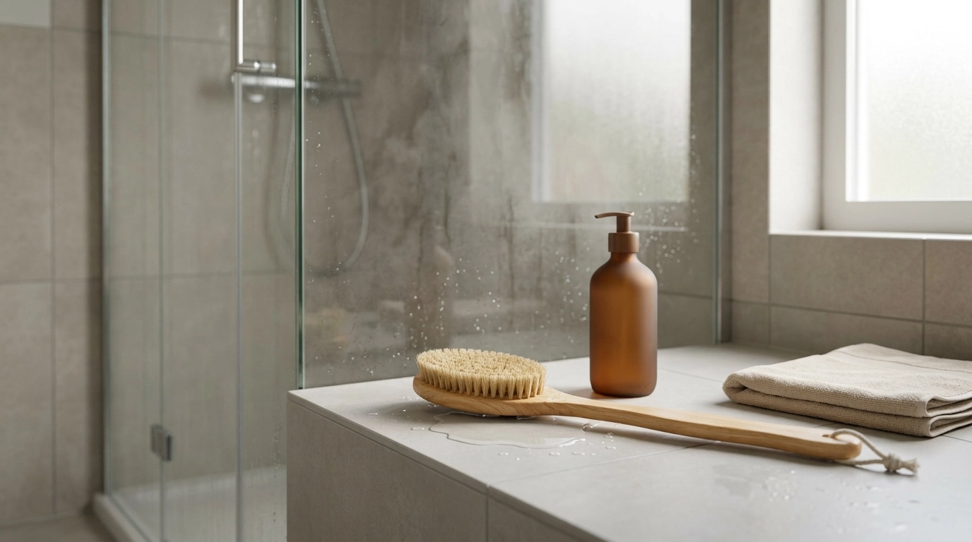 Long-Handled Exfoliating Bath Brush: Easy Back Reach