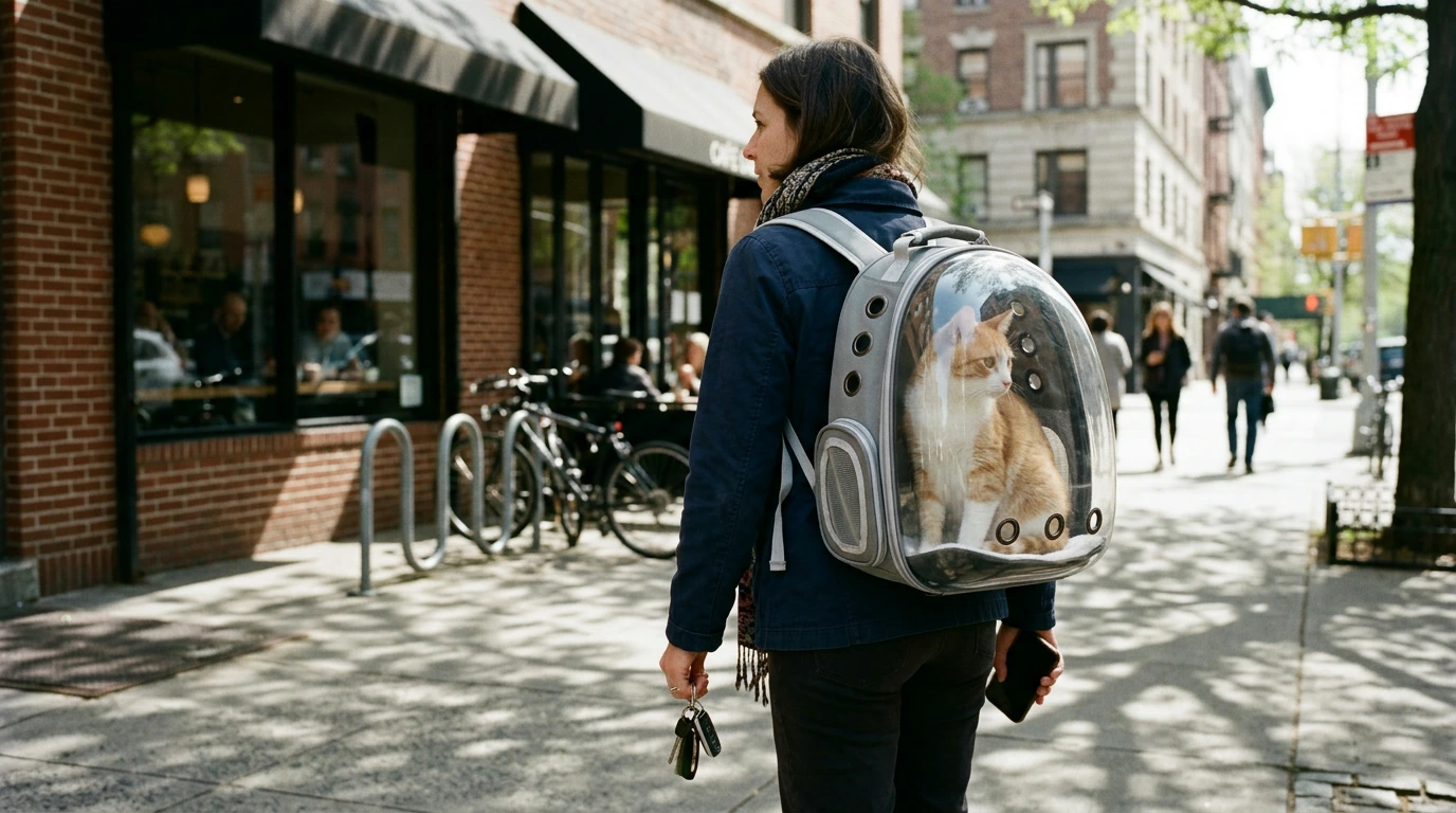 Space Capsule Cat Backpack: Clear, Ventilated, Hands-Free